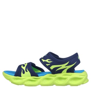 Sandale băieți Skechers Thermo Splash Hide Tide Navy Lime - 69060