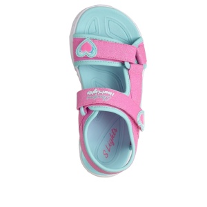 Skechers Sandale fete 303114L/PKTQ Heart Lights Sandals-Sugar încălțăminte copii bigstep