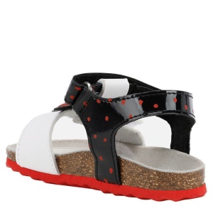 Sandale fete Geox Chalki G.C White Black - 65110