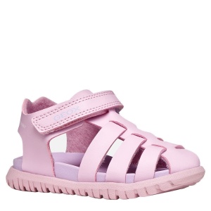 Sandale plajă fete Geox Fusbetto Pink Lilac — vedere în perspectivă