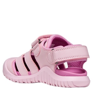 Sandale plajă fete Geox Fusbetto Pro Gi Pink Dk Pink — vedere din spate
