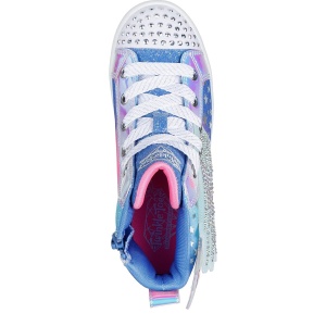 Teniși fete Skechers TwiLites 2.0 Dreamy Wings Blue Multi mărimi 27-32 - vedere de sus - 314392L/BLMT