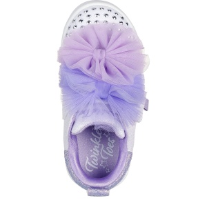 Teniși fete Skechers TwiLites 2.0 Tutu Cute Silver - vedere de sus - 314389N/WLV