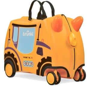 Valiza copii Trunki Glide Doug Yellow