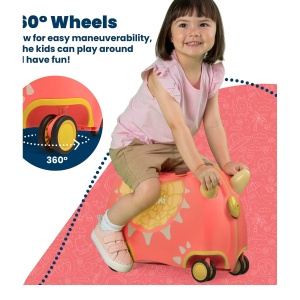 Valiza copii Trunki Glide Dylan Red - TRU-SUI-WW-DR-CW - unghi 4