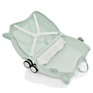Valiza copii Trunki Glide Solid Green - TRU-SUI-WW-SG-CW - deschisa
