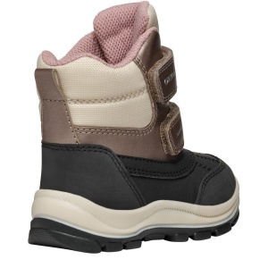 Apreschi impermeabil fete Geox Flanfil Girl B Abx Black Dk Beige — vedere din față