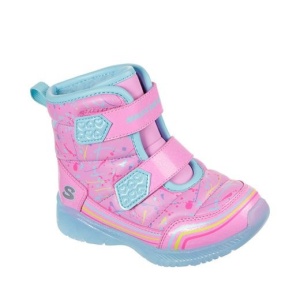Skechers Cizme imblanite Fete Illumi Brights Power Pink incaltaminte copii bigstep