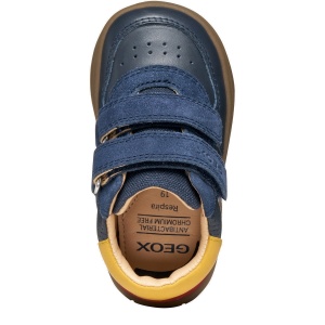Ghete băieți Geox Biglia Navy Red — vedere de sus