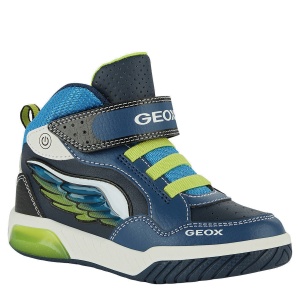 Ghete baieti J Inek B.D Navy Lime - J929CD/05411/C0749 - din fata