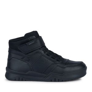 Geox Ghete Baieti Perth B.F Black incaltaminte copii bigstep