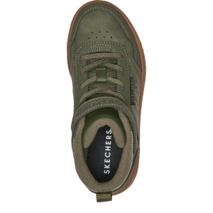 Ghete băieți Skechers Quick Street Kaki - vedere de sus - 418027L/OLV