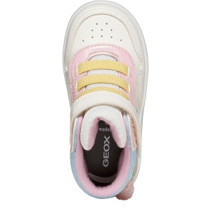 Ghete fete Geox Eclyper Girl White/Pink - B665MB/0BCQ6/C0406 - de sus