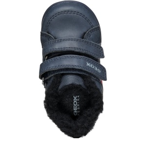 Ghete îmblănite băieți Geox Elthan Boy Navy Red — vedere de sus