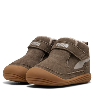 Ghete imblanite baieti Puma Kitten Mid Premium V Inf Matte Bronze-Mouse Gray - 407459/01 - de sus