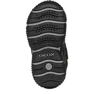 Ghete impermeabile băieți Geox Baltic Boy B Abx Black Royal — talpa