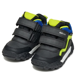 Ghete impermeabile băieți Geox Trekkyup Boy B Abx Black Fluo Green - B566LB/0MEFU/C9299 - perechea