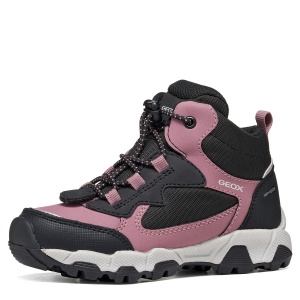 Ghete impermeabile fete Geox Magnetar G. B Abx Girl Dark Rose/Black - J464LB/050FU/C9321 - interior