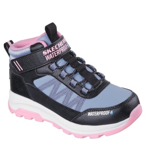 Ghete impermeabile fete Skechers Storm Blazer Black Pink — vedere în perspectivă