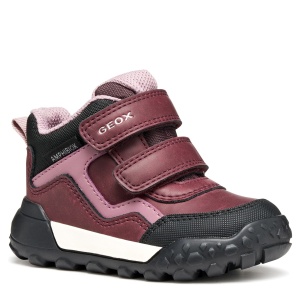 Ghete impermeabile fete Geox Trekkyup Girl B Abx Burgundy Rose - B566MB/0MEFU/C7329 - față