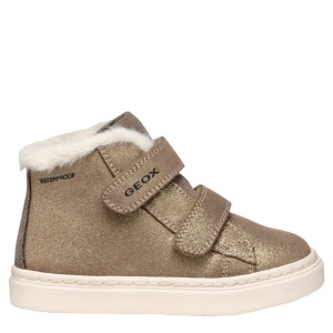 Ghete impermeabile îmblănite fete Geox Nashik Girl Wpf Smoke Grey