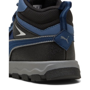 Ghete Water Resistant băieți Puma Evolve Trail PS Persian Blue Cool Dark Grey — detaliu călcâi