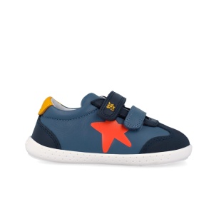 Garvalin Pantofi barefoot baieti 262320-A556 Petrol încălțăminte primii pasi bigstep