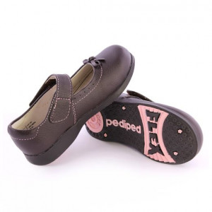 Pantofi fete Isabella Choc Brown - Img 5