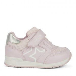 Geox Pantofi Fete Rishon G.A Pink Silver incaltaminte copii bigstep