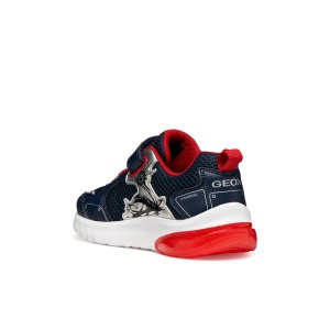Geox Pantofi sport baieti Ciberdron Boy Navy Red încălțăminte copii bigstep