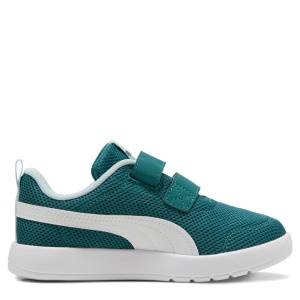 Pantofi sport băieți Courtflex V3 Mesh PS Emerald Ice-Puma White — vedere laterală opusă