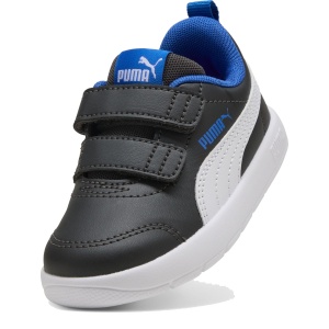 Pantofi sport băieți Courtflex V3 V Inf Dusky Gray PUMA White — vedere în perspectivă