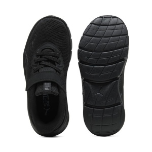 Pantofi sport Puma pentru baieti, negri, model FlexFocus Modern AC+ PS PUMA Black 401519-06 inchidere cu scai, talpă EVA flexibilă