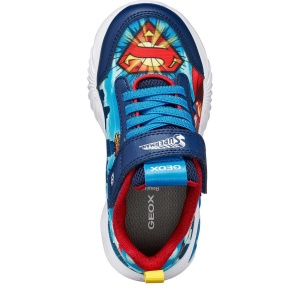 Pantofi sport băieți Geox Assister Boy Navy Lt Blue — vedere de sus