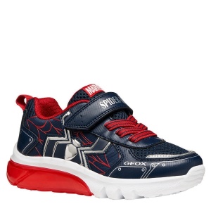 Pantofi sport băieți Geox Ciberdron Boy Navy Red