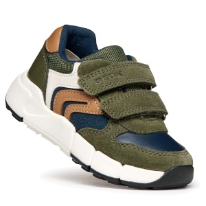 Pantofi sport băieți Geox Flexyper Mini Boy Musk/Cognac - B656GC/05422/CB36N - unghi