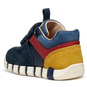Pantofi sport băieți Geox Iupidoo Boy Navy Dk Red - B3555D/05422/C4244 - spate