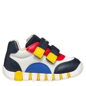Pantofi sport băieți Geox Iupidoo Boy White Navy