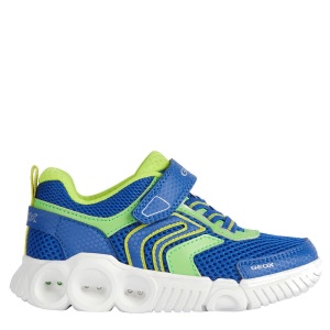 Pantofi sport băieți Geox Wroom B.B Royal Lime