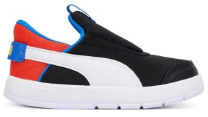 Pantofi sport baieti Puma Courtflex v3 Sliptech Inf Black-white
