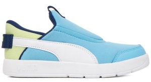 Pantofi sport baieti Puma Courtflex v3 Sliptech PS Blue-White