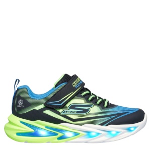 Pantofi sport băieți Skechers Flex-Glow Ultra Negru Lime - 400139NC/BBLM - cu luminițe