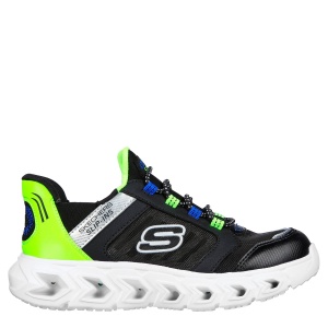 Pantofi sport băieți Skechers Hypno Flash Black Lime