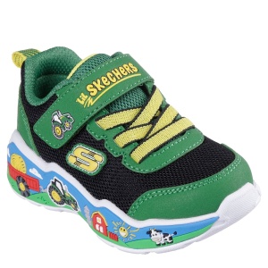 Pantofi sport băieți Skechers John Deere Play Scene Barn Squad Green - Img 2