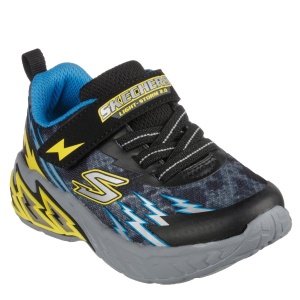 Pantofi sport băieți Skechers Light Storm 2.0 Black Blue - Img 2