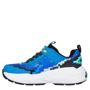 Pantofi sport băieți Skechers Mega Craft 4K Blue — vedere din față
