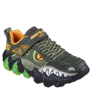 Pantofi sport băieți Skechers Skech-O-Saurus Lights 2.0 Olive - Img 2
