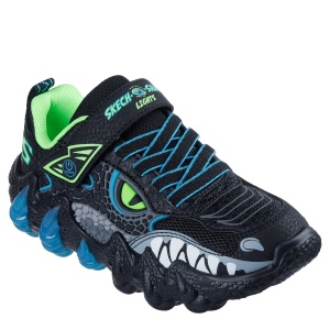 Pantofi sport băieți Skechers Skech-O-Saurus Lights Black — vedere în perspectivă