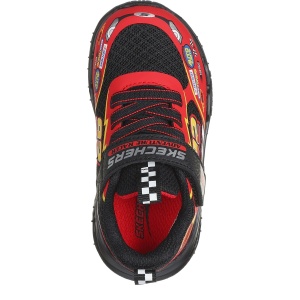 Pantofi sport băieți Skechers Skech Tracks Black Red Multi — vedere de sus