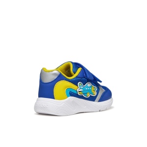 Geox Pantofi sport baieti Sprintye Boy Royal Yellow B654UA-01454-C0335 încălțăminte copii bigstep